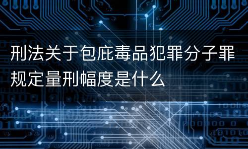 刑法关于包庇毒品犯罪分子罪规定量刑幅度是什么