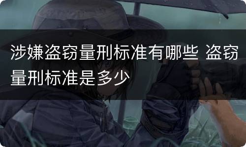 涉嫌盗窃量刑标准有哪些 盗窃量刑标准是多少