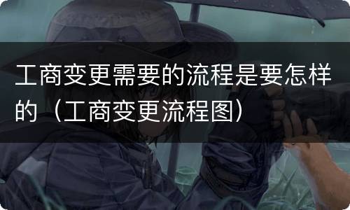 工商变更需要的流程是要怎样的（工商变更流程图）