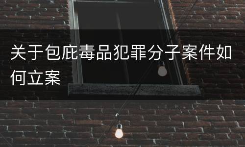 关于包庇毒品犯罪分子案件如何立案