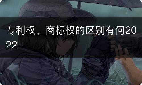 专利权、商标权的区别有何2022