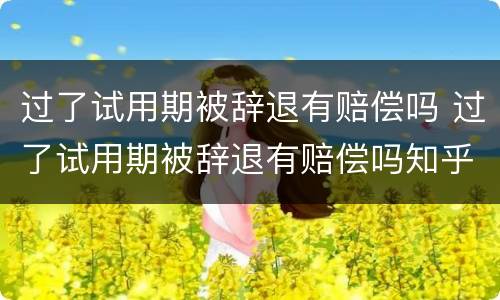 过了试用期被辞退有赔偿吗 过了试用期被辞退有赔偿吗知乎