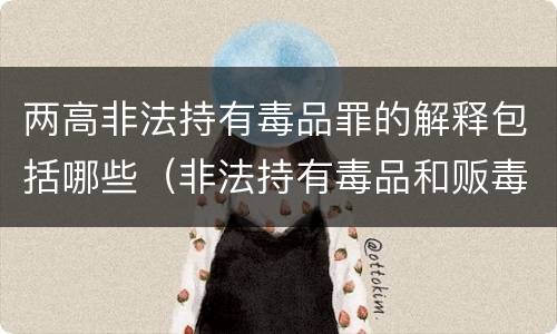 两高非法持有毒品罪的解释包括哪些（非法持有毒品和贩毒两罪并处）