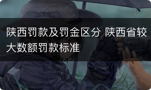 陕西罚款及罚金区分 陕西省较大数额罚款标准