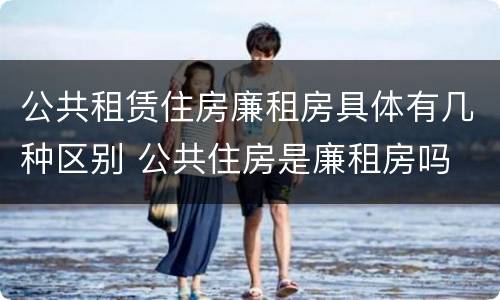 公共租赁住房廉租房具体有几种区别 公共住房是廉租房吗