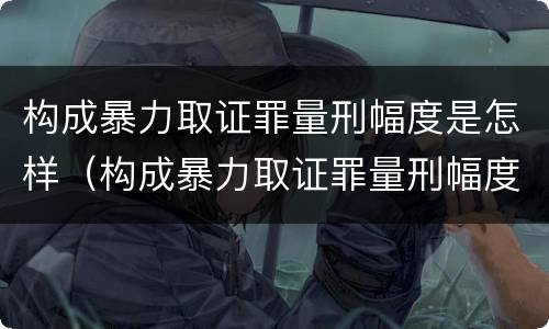 构成暴力取证罪量刑幅度是怎样（构成暴力取证罪量刑幅度是怎样的）