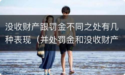 没收财产跟罚金不同之处有几种表现（并处罚金和没收财产是什么意思）