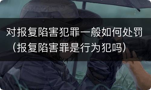 对报复陷害犯罪一般如何处罚（报复陷害罪是行为犯吗）