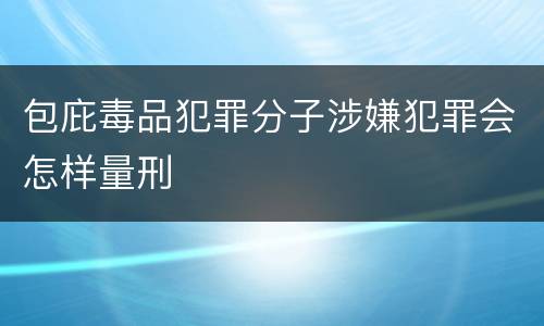 包庇毒品犯罪分子涉嫌犯罪会怎样量刑