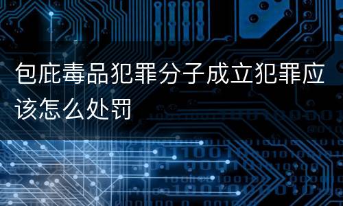 包庇毒品犯罪分子成立犯罪应该怎么处罚