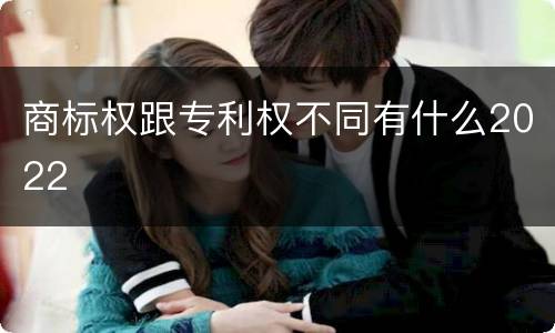 商标权跟专利权不同有什么2022
