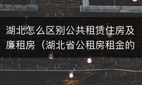 湖北怎么区别公共租赁住房及廉租房（湖北省公租房租金的收费标准）