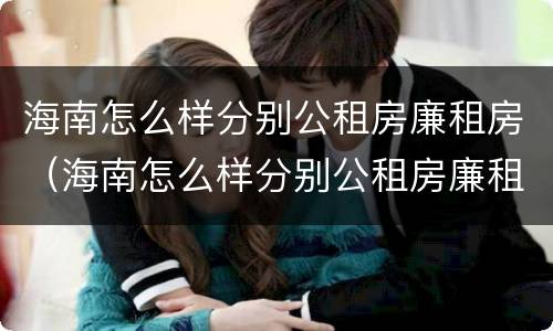 海南怎么样分别公租房廉租房（海南怎么样分别公租房廉租房和住宅）