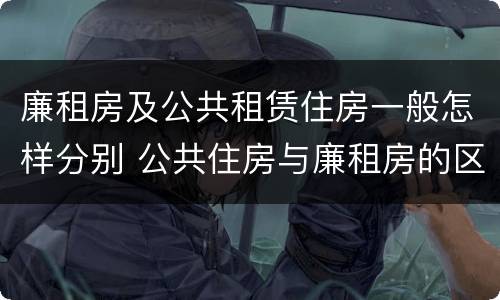 廉租房及公共租赁住房一般怎样分别 公共住房与廉租房的区别