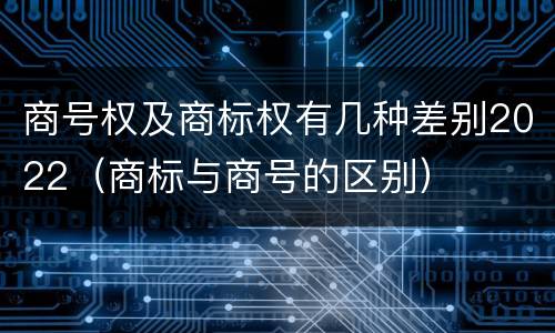 商号权及商标权有几种差别2022（商标与商号的区别）
