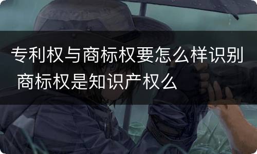 专利权与商标权要怎么样识别 商标权是知识产权么