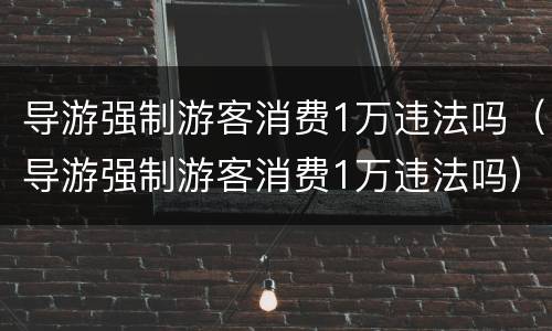导游强制游客消费1万违法吗（导游强制游客消费1万违法吗）