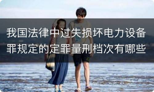 我国法律中过失损坏电力设备罪规定的定罪量刑档次有哪些