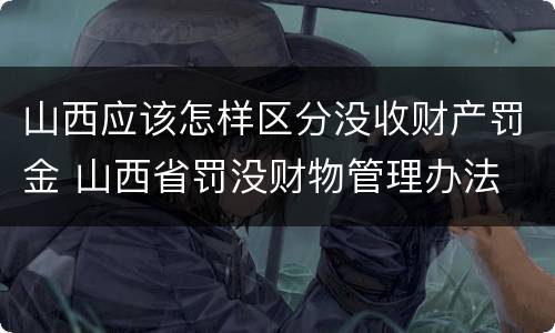 山西应该怎样区分没收财产罚金 山西省罚没财物管理办法
