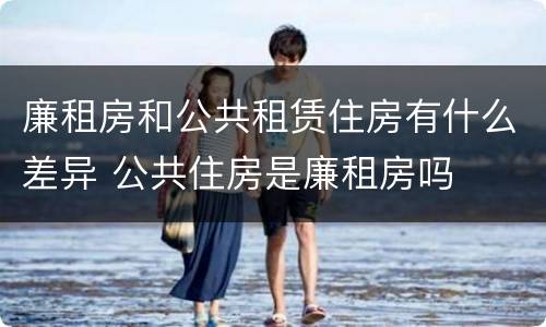 廉租房和公共租赁住房有什么差异 公共住房是廉租房吗