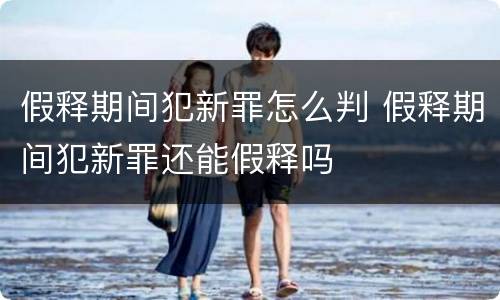 假释期间犯新罪怎么判 假释期间犯新罪还能假释吗