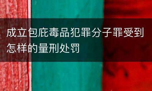 成立包庇毒品犯罪分子罪受到怎样的量刑处罚