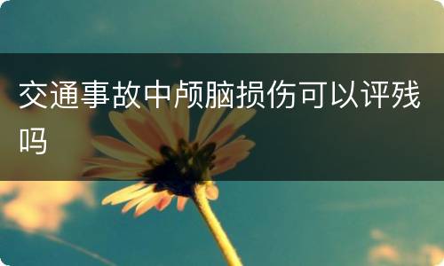 交通事故中颅脑损伤可以评残吗