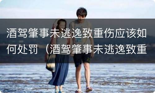 酒驾肇事未逃逸致重伤应该如何处罚（酒驾肇事未逃逸致重伤应该如何处罚他人）