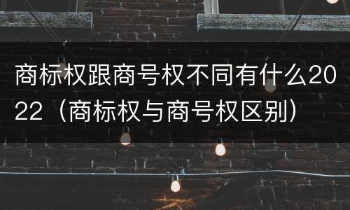 商标权跟商号权不同有什么2022（商标权与商号权区别）
