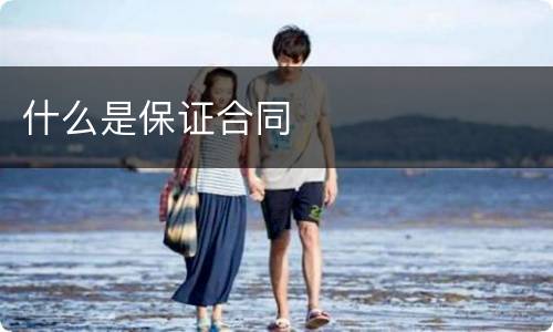 什么是保证合同