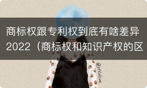商标权跟专利权到底有啥差异2022（商标权和知识产权的区别）