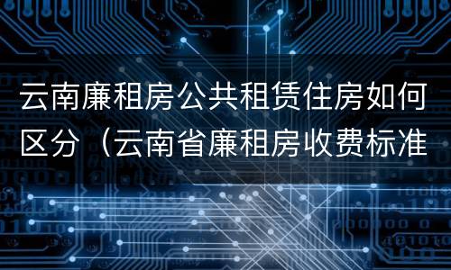 云南廉租房公共租赁住房如何区分（云南省廉租房收费标准）