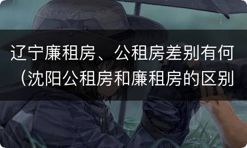 辽宁廉租房、公租房差别有何（沈阳公租房和廉租房的区别）