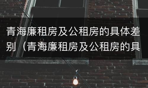 青海廉租房及公租房的具体差别（青海廉租房及公租房的具体差别是什么）