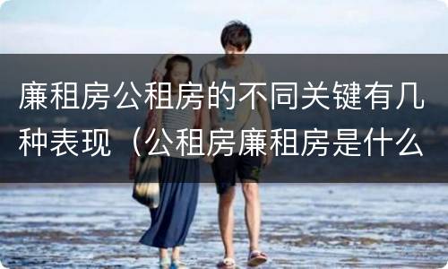 廉租房公租房的不同关键有几种表现（公租房廉租房是什么意思）