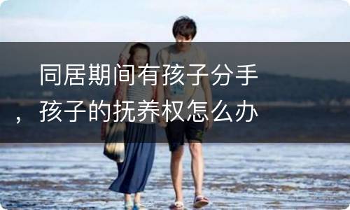 　同居期间有孩子分手，孩子的抚养权怎么办