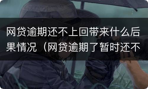网贷逾期还不上回带来什么后果情况（网贷逾期了暂时还不上怎么办2021）