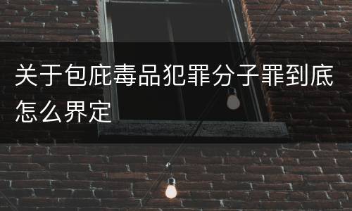 关于包庇毒品犯罪分子罪到底怎么界定