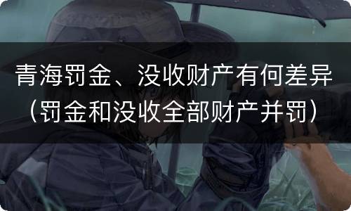 青海罚金、没收财产有何差异（罚金和没收全部财产并罚）