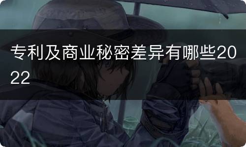专利及商业秘密差异有哪些2022