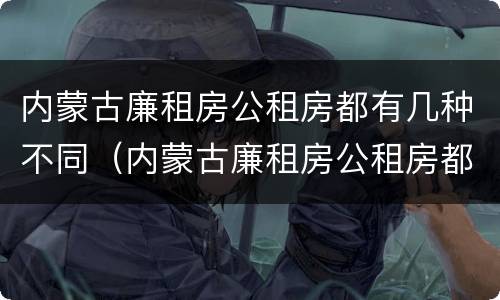内蒙古廉租房公租房都有几种不同（内蒙古廉租房公租房都有几种不同的）