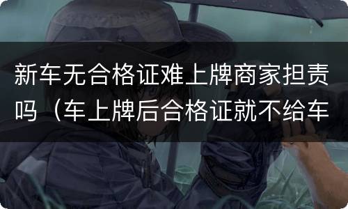 新车无合格证难上牌商家担责吗（车上牌后合格证就不给车主了吗）