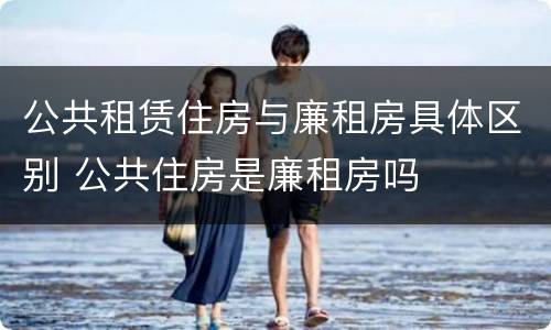 公共租赁住房与廉租房具体区别 公共住房是廉租房吗