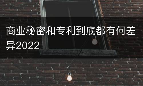 商业秘密和专利到底都有何差异2022