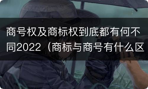 商号权及商标权到底都有何不同2022（商标与商号有什么区别）