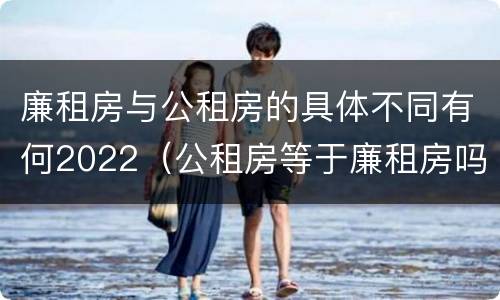 廉租房与公租房的具体不同有何2022（公租房等于廉租房吗）