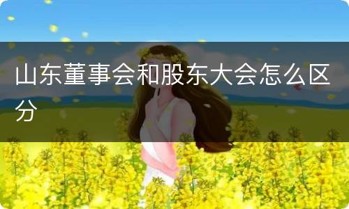 山东董事会和股东大会怎么区分