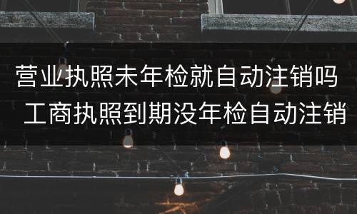 营业执照未年检就自动注销吗 工商执照到期没年检自动注销吗