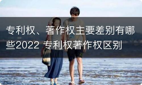专利权、著作权主要差别有哪些2022 专利权著作权区别