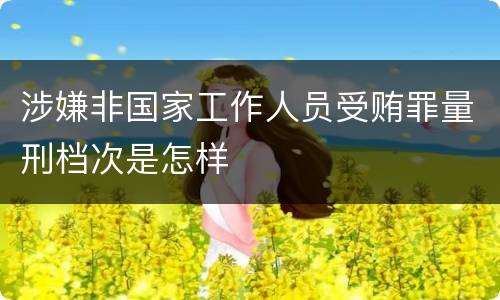 涉嫌非国家工作人员受贿罪量刑档次是怎样